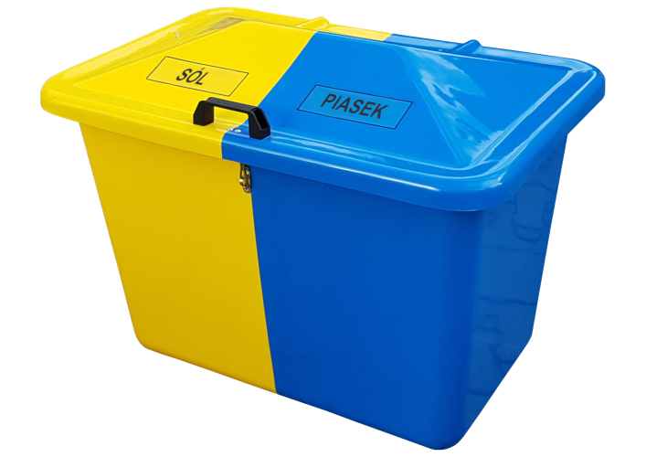 POJEMNIK dwudzielny na piasek i sól 450l