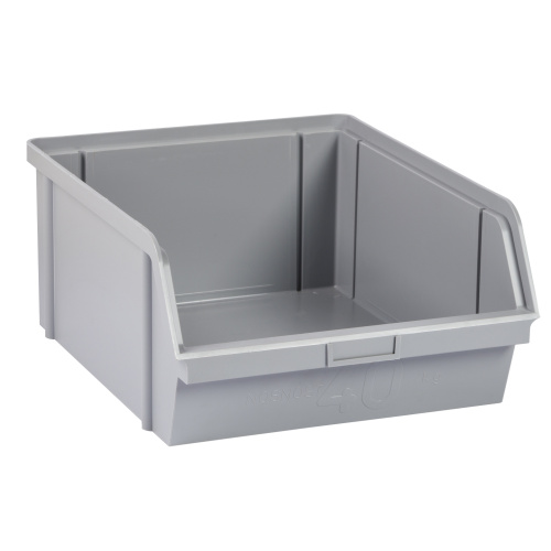 Zasobnik plastikowy 400x300x162 - szary