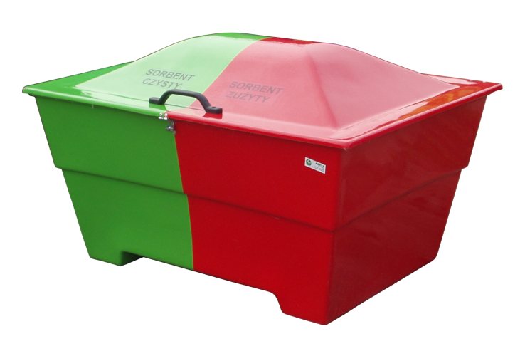 POJEMNIK dwudzielny na sorbent 450l