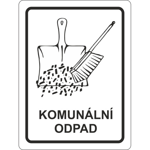 Naklejka - odpady komunalne