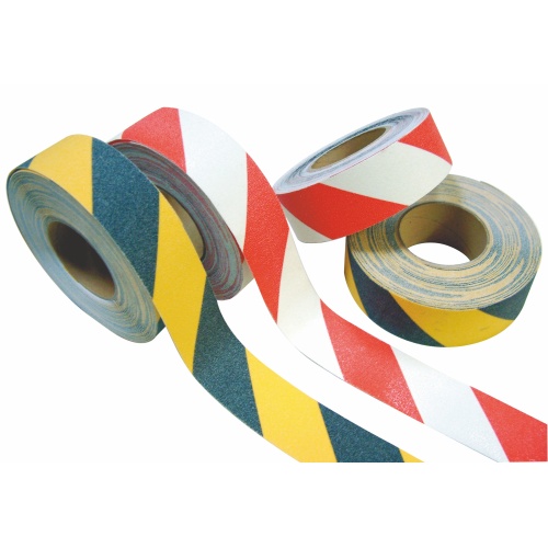 Pasek przeciwpoślizgowy 50mm x 18,3m - czerwono-biały