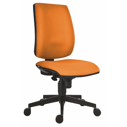 Krzesło robocze z wysokim oparciem pomarańczowy