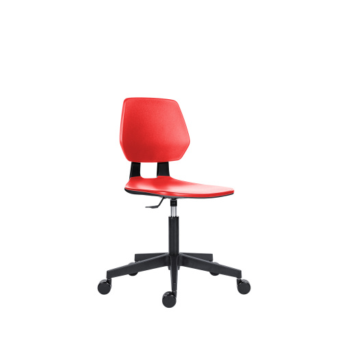 Plastowe krzesło z kółkami ALLOY – czerwone