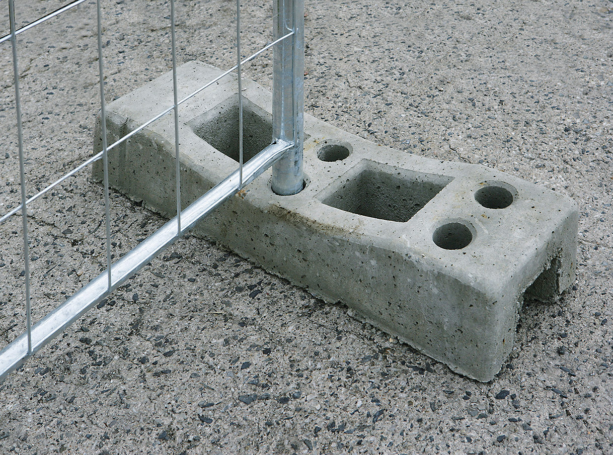 Betonowa podstawa do ogrodzenia mobilnego